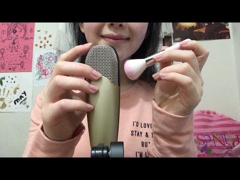 ASMR TAPPING vs SCRATCHING vs BRUSHING Mic.