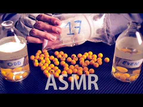 ASMR COUNTING to 50 Clicky MARBLES dropping in WATER + Writing on Crinkly Air Bags