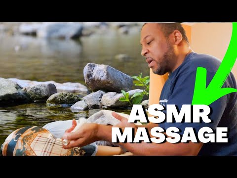 ASMR Roleplay Massage Sleep Masseuse Lower Back Sounds Tapping Whispering Rubbing