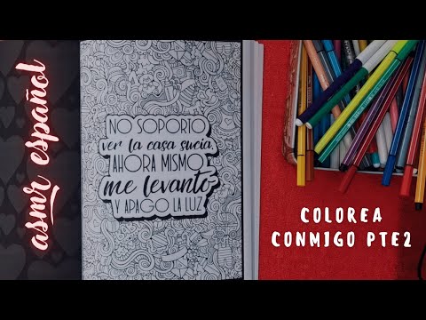 Colorea conmigo pte 2 | ASMR Español