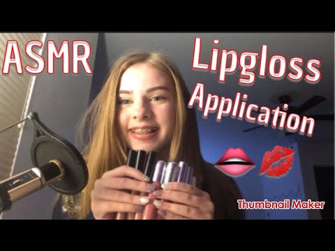 ASMR|| Lipgloss Application + Tapping