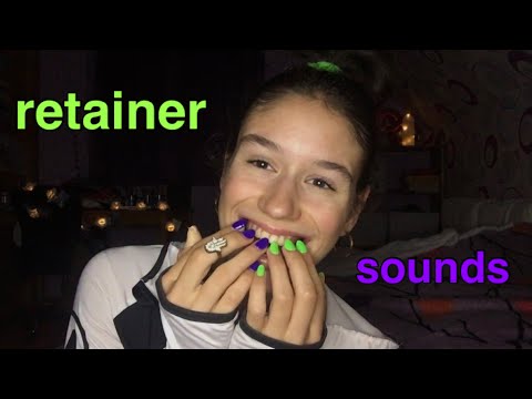 teeth tapping ASMR with retainer