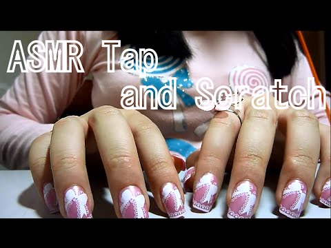 [ASMR] - Tap and Scratch on Various surfaces! - Long fake nails