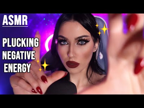 ASMR - Fast And Aggressive Plucking Negative Energy + Positive Affirmations