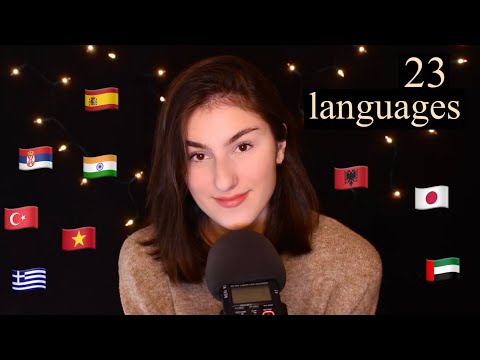 ASMR in 23 languages ✨christmas edition✨ // IsabellASMR