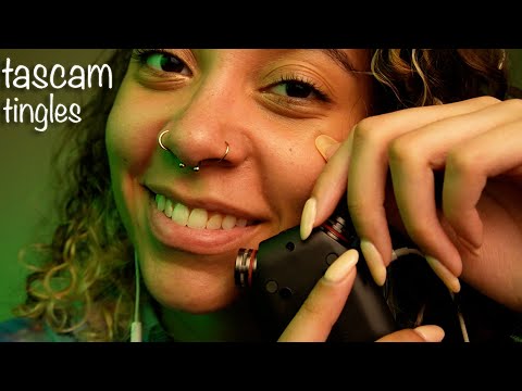 *TASCAM WET MOUTH SOUNDS* & Visual Triggers ~ ASMR #sleepaid