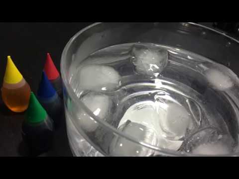 ASMR Water Sounds [Ice ,Food Coloring] 💦💧🌈😜