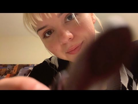 close-up makeup application asmr (stuttering, word repetition)