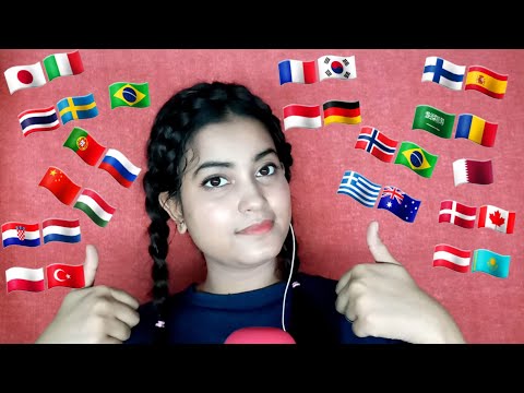 ASMR in 30 Different Languages with Tingly Mouth Sounds