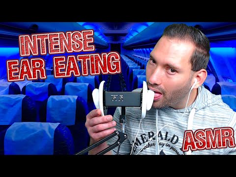 ASMR - Intense Ear Eating On A Plane