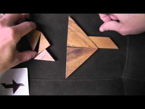 Whispered Tangram Puzzle Solving with Wooden Pieces (Part2) for ASMR & Relaxation