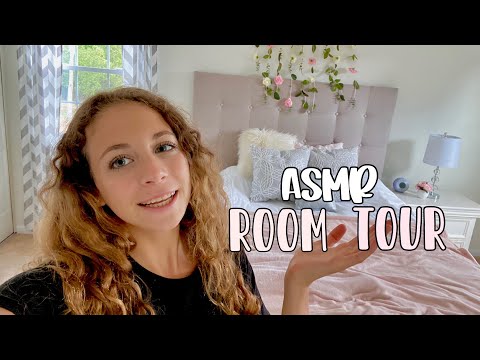 ASMR ROOM TOUR! Gentle whispering voiceover and tapping!