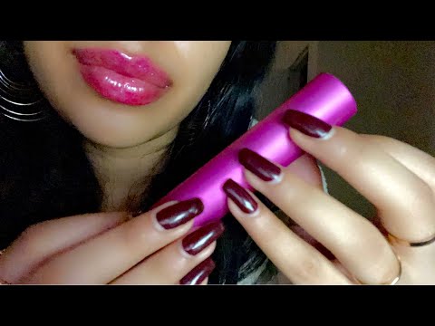 ASMR~ Tapping w/ Long Nails & Wet Mouth Sounds (sooo tinglyyy)
