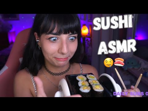 SUSHI chiacchiere e... Wasabi Challenge!? ASMR eating, whispering, soft spoken