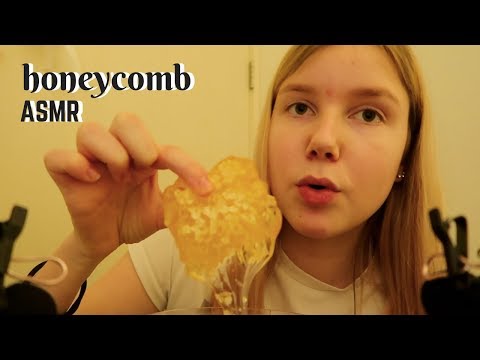 ASMR honeycomb eating + mouth sounds