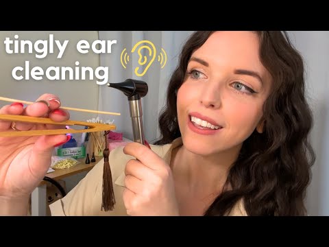 Sleepy Ear Cleaning (ASMR) 👂 | Otoscope, Exam, Personal Attention Roleplay &  Soft Spoken