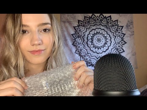 ASMR | Bubble wrap sounds popping, tapping, crunching |