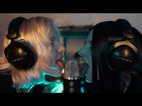 ASMR Double Mouth Sounds for sleep, twins (with Elsa)