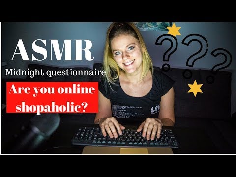 NEW! ASMR Midnight questionnaire TYPING TINGLES - Soft spoken, tapping keybord, personal attention