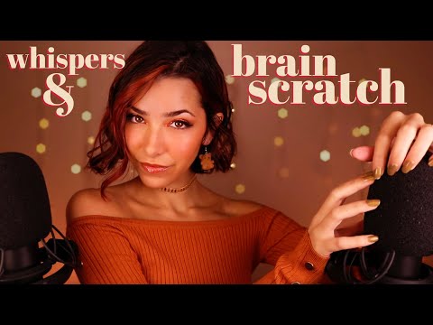 ASMR Close Whispers & Scratching Your Brain For Sleep 💤