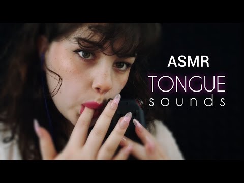 ASMR Tongue Sounds & Spit Painting 👅💦