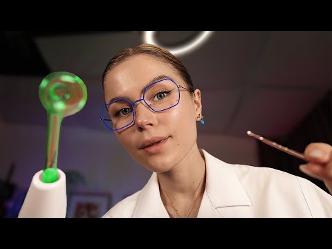 ASMR Dermatologist Cleaning Your Face.  Relaxing Personal Attention
