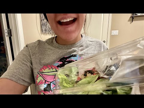 ASMR eat with me and random chit chat