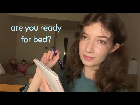 ASMR bedtime checklist 🌟 are you ready to sleep?