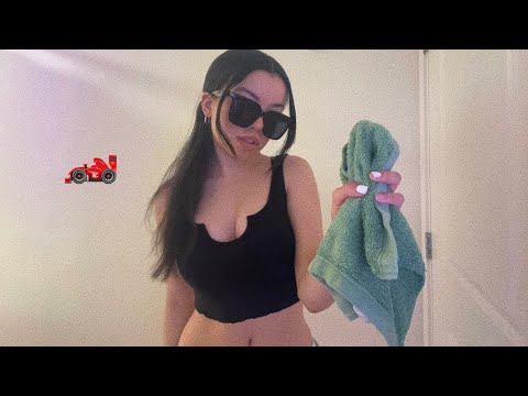 ASMR | Cleaning You Up After A Race Car Fall !