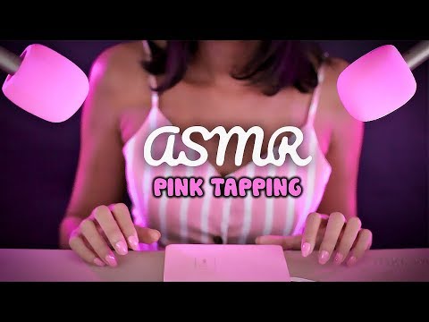 ASMR 🎀 Pink triggers • Tapping & brush