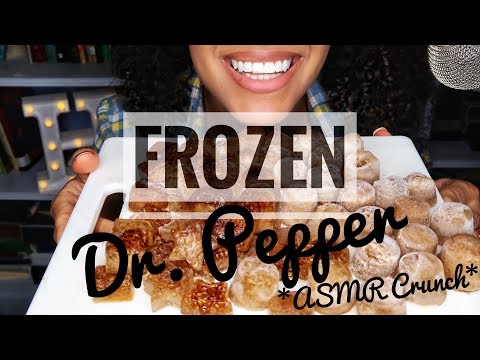 ASMR ICE EATING | FROZEN DR. PEPPER | Big Crunches | NO TALKING (SUBSCRIBER REQUEST)