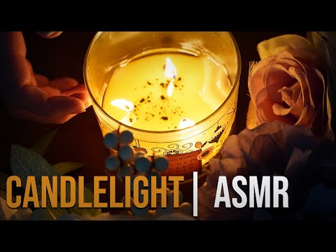 ASMR Candlelight | Close Whispering with Soft Crinkling and Tapping♥