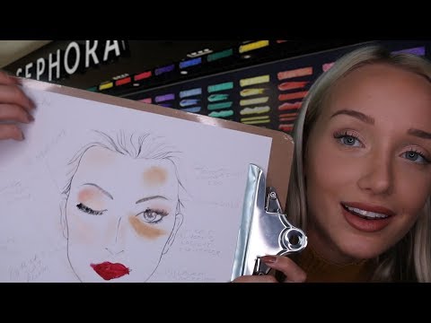 ASMR Friendly Makeover (Positive Affirmations, Drawing, Brushes…) | GwenGwiz