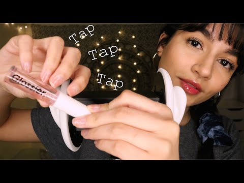 ASMR Gentle Tapping & Mouth Sounds (Inaudible Whispering, TkTk, Kisses)