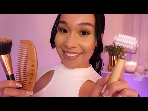 ASMR Spa Facial, Makeup & Hair Play, Pamper Personal Attention Roleplay With Layered Sounds
