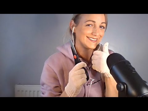 ASMR CUTTING PAPER | ASMR GLOVES | ASMR the FIRST ASMR CHANNEL I WATCHED | MIC Stroking and RAMBLING