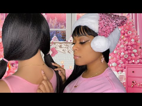 ASMR |🎄Girl Who Is Secretly OBSESSED With You Plays With Your Hair At Christmas Sleepover