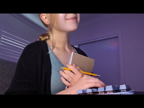 ASMR University Counsellor Roleplay- Typing and Writing Triggers 🥰