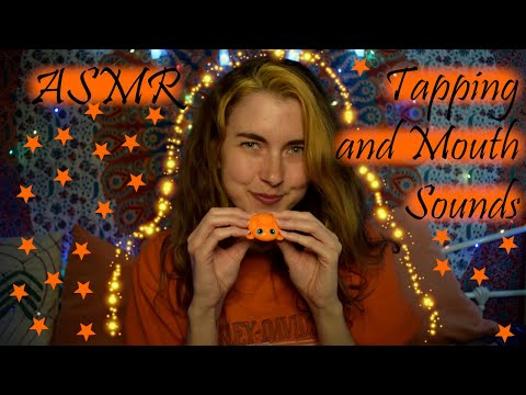 ✨🐢🧡✨ASMR: Tapping and Mouth Sounds with Crackling Candle✨🧡🐢✨