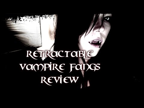 ***NOT ASMR*** Retractable Vampire Fangs how-to + review