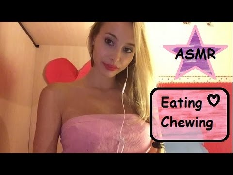 ASMR Eating Chocolate And Chewing Watermellon Gums