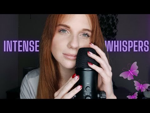 ASMR | Upclose, Breathy, Ear to Ear Whispers and Mouth Sounds 💜