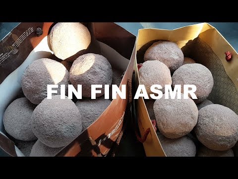 ASMR : Cement+Sand Balls Crumble in Paper Bag #215
