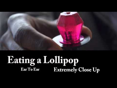 Binaural ASMR Eating a Ring Pop / Lollipop (Ear To Ear, Extremely Close Up) Mouth Sounds