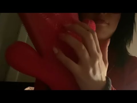 ASMR Textured Silicone Glove Sounds(No talking)