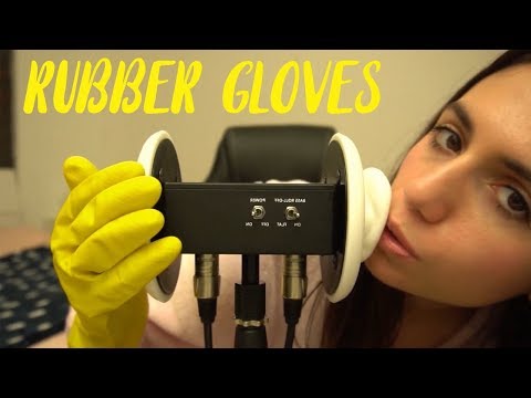 Rubber Gloves ASMR - Hands Movements & Mouth Sounds For 10+ Minutes