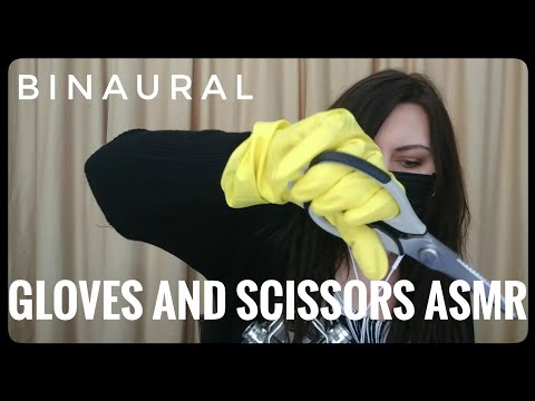 Ear to Ear Scissors with Gloves ASMR