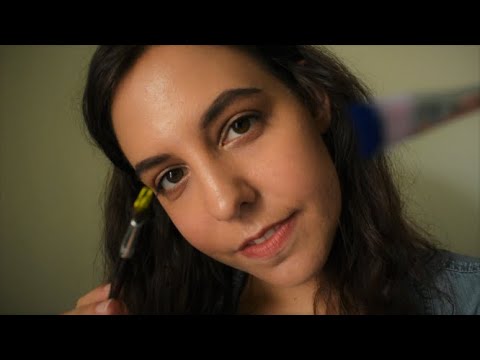 {ASMR} Art Therapy, Painting Your Face | Roleplay, Whispering, Personal Attention