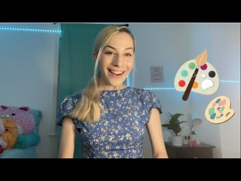 ASMR Painting Your Portrait // Whispered Personal Attention Role play ♥︎🎨