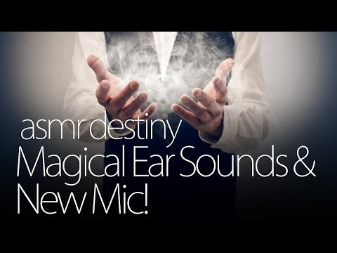 ASMR Magical Ear Sounds & New Mic! (3D, binaural, ear to ear, soft spoken, sleep)